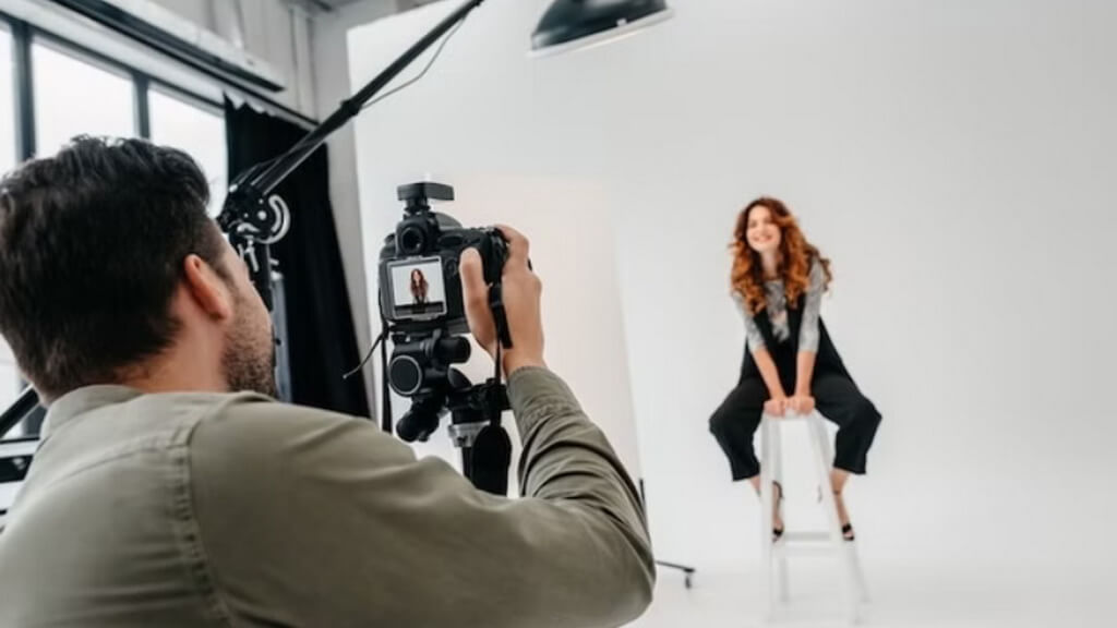 Fotózás stúdióban